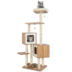 wooden cat tower large cat tree