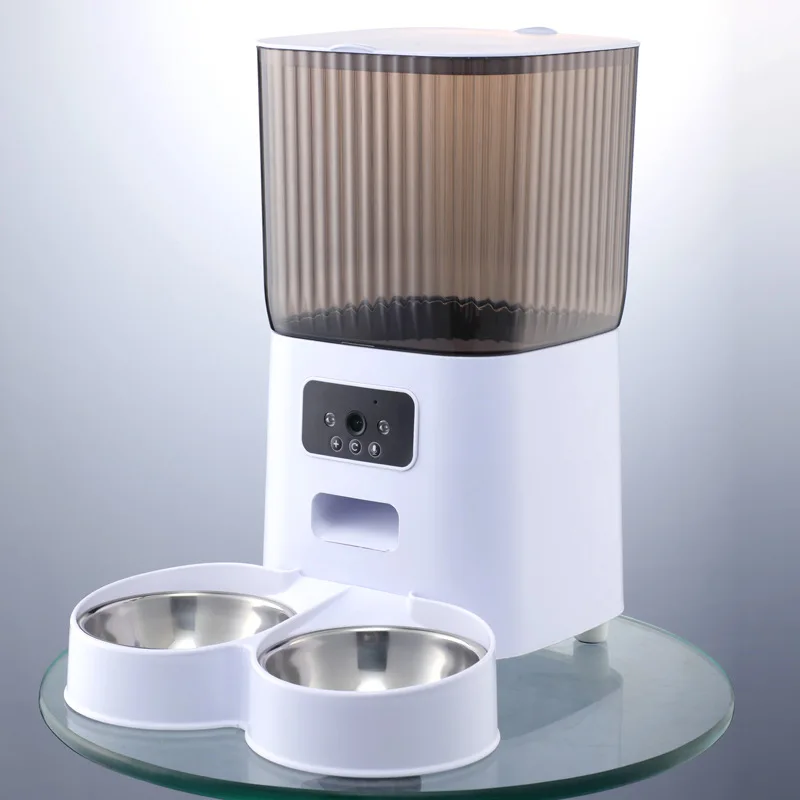 5L Pet Feeder with Camera Automatic Cat Feeder Smart Dog Food Dispenser WiFi Timing Quantitative Stainless Steel Feeding Bowl - Image 9