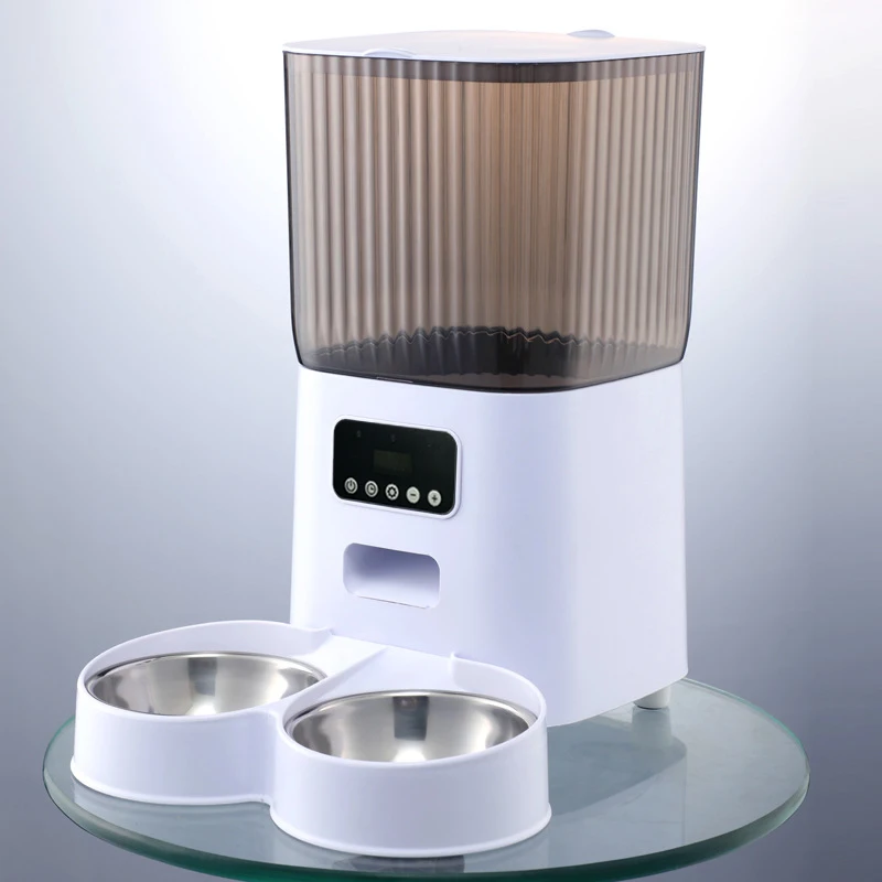 5L Pet Feeder with Camera Automatic Cat Feeder Smart Dog Food Dispenser WiFi Timing Quantitative Stainless Steel Feeding Bowl - Image 7