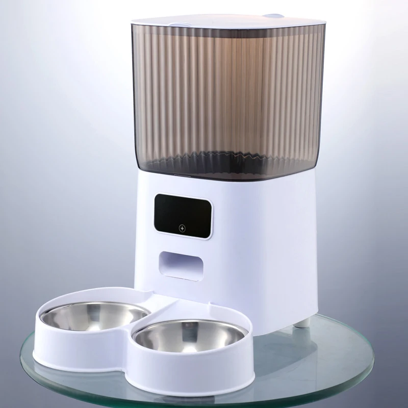5L Pet Feeder with Camera Automatic Cat Feeder Smart Dog Food Dispenser WiFi Timing Quantitative Stainless Steel Feeding Bowl - Image 8