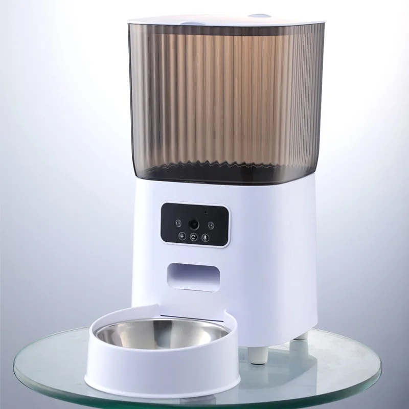 5L Pet Feeder with Camera Automatic Cat Feeder Smart Dog Food Dispenser WiFi Timing Quantitative Stainless Steel Feeding Bowl - Image 12